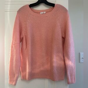 GAP Women's Pink Waffle-Knit Sweater - Size XSP